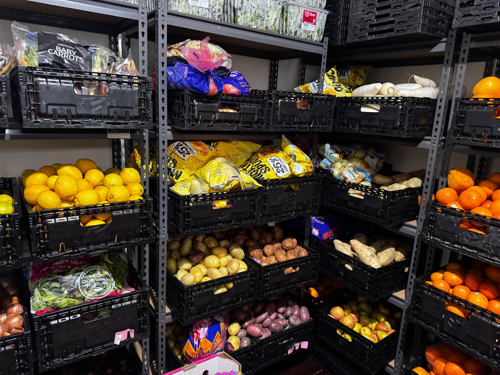 Fresh produce ready for Serenity Care Connection's 24/7 community support program